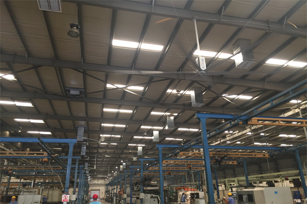 工業(yè)廠房安裝大風(fēng)扇